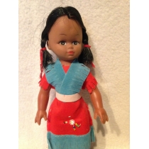 Индейская кукла (высота 24 см) 