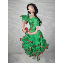 Коллекционная испанская кукла (высота 27 см) 