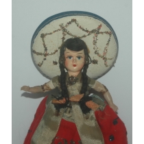 Мексиканская кукла, 16см.