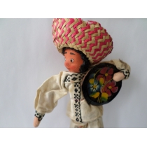 Мексиканская кукла (высота общая - 28 см) 