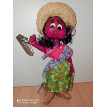 Коллекционная кукла Мексика ( высота  по макушку 25 см, по край шляпки 28.5 см ) 