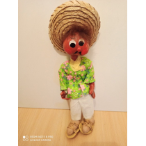 Коллекционная кукла Мексика ( высота по макушку 24 см, общая 28.5 см ) 