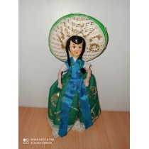 Коллекционная кукла  (высота общая 18 см, по макушку 15.5 см) 