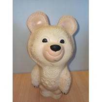 Резиновая игрушка из СССР Олимпийский Мишка ( высота 18 см) 