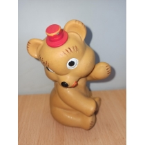 Резиновая игрушка Мишка СССР ( высота 11 см) 