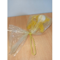 Пластиковая игрушка погремушка из СССР КОТИК в упаковке ( высота 8.5 см) 