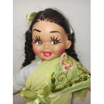 Красивая куколка , индианка? ( высота 21.5 см) 
