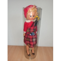 Коллекционная куколка из колкого пластика  ( высота 21 см) 
