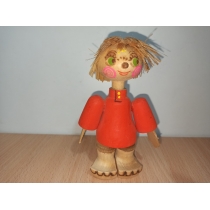 Деревянная куколка из СССР ( высота 13 см) 