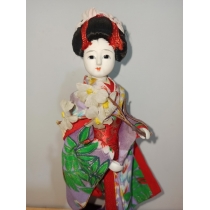 Коллекционная кукла   Япония  ( высота 22.5  см)