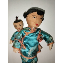 Коллекционная азиатская куколка ( высота 29 см) 
