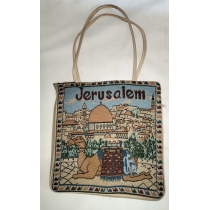 Старая гобеленовая сумочка из Израиля ( 35 на 35 см) 
