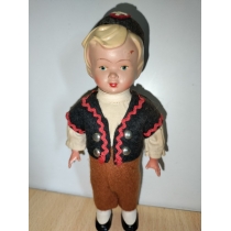 Коллекционная кукла, механическая без ключика  ( высота 16.5  см) 