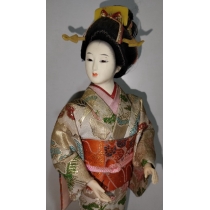 Коллекционная азиатская кукла, Япония ( высота 30 см) 