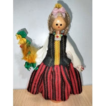 Коллекционная деревянная кукла   ( высота 20.5 см) 