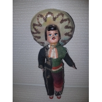 Коллекционная кукла Мексика (высота 16см,общая  18.3см ) 