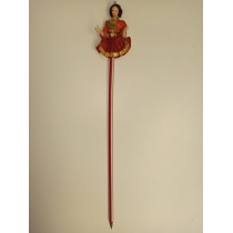 Коллекционная кукла-ручка Греции (высота ручки 40 см, куколка - 8см)