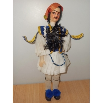 Коллекционная кукла Греции (высота  21см)