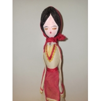 Коллекционная деревянная куколка ( высота 29.5 см) 