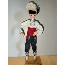 Коллекционная деревянная кукла Болгария  ( высота общая 28 см) 